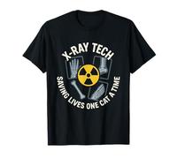 X-Ray Tech Saving Lives One Cat At A Time Humor Radiología Camiseta