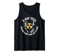 X-Ray Tech Saving Lives One Cat At A Time Humor Radiología Camiseta sin Mangas