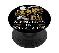 X Ray Tech Saving Lives One Scan At A Time Radiología PopSockets PopGrip Adhesivo