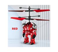 (X-Red) Robot volador Mech Warrior con detección inteligente, suspensión luminiscente y detección de
