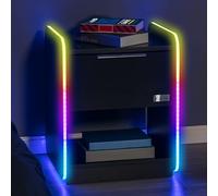 X Rocker Electra Gaming - Mesita de noche con iluminación RGB y carga inalámbrica
