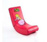 X Rocker Officially Licensed Nintendo Super Mario Bros Video Rocker Gaming Chair for Juniors, Folding Rocking Seat- Joy Collection (Pink, Princess Peach)