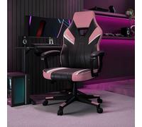X-Rocker Tempest - Silla ergonómica para juegos de oficina con respaldo alto para adultos y adolescentes, asiento extra ancho, reposabrazos acolchado, altura ajustable, piel sintética fácil de limpiar
