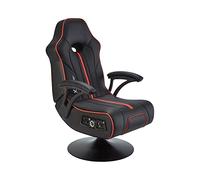 X Rocker Torque 2.1 - Silla de Gaming, Piel sintética, Universal, Color Negro y Rojo