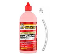 X-Sauce Antipinchazos para Cámaras 500 ml | Sellante para Bicicleta, MTB, Patinete, Scooter, Carrito y Carretilla | Preventivo y Reparador | Incluye Latiguillo y Extractor de Obús