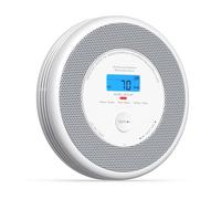 X-Sense Alarma con Aviso de Voz (Solo en Alemán), Detector de Humo y Monóxido de Carbono WiFi, Las Funciones de la Aplicación Requieren una Estación Base SBS50 (No Incluida), 1 Unidad