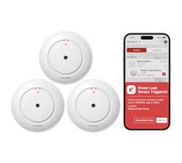 X-Sense Detector de Agua Inteligente Wi-Fi, Alarma de Fugas para Cocina, Baño y Sótano, Alerta en Tiempo Real y Notificaciones App (Requiere Estación Base SBS50, No Incluido), SWS51, Pack de 3