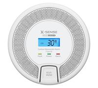 X-Sense Detector de Alarma de monóxido de Carbono interconectado, Detector de Alarma de CO reemplazable con batería LCD fácil de Leer, Cumple con el estándar EN 50291, CO03D-W, Link+
