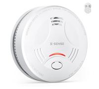 X-Sense - Detector de humo conectado, alarma contra incendios Wi-FI interconectada, estación base SBS50 requerida, SD11-MR, paquete de 1
