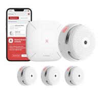 X-Sense Detector de Humo Smart XS01-M con estación Base SBS50, Detector de Humo inalámbrico con WiFi, Detector de Incendios conectable, Compatible con la aplicación X-Sense Home Security, FS31