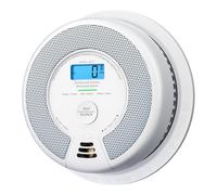 X-Sense Alarma Detectora de Humo y Monóxido de Carbono con Batería de 10 Años, Pantalla LCD de Lecturas de CO, Alarma de Incendio y CO, Cumple con los Estándares EN14604 y EN50291, SC07
