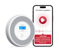 X-Sense Detector de humo y CO XP0A-iR con alarma de voz e indicación de ubicación, detector de humo y monóxido de carbono para 17 espacios fijables, compatible con la aplicación X-Sense Home Security,