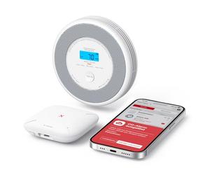 X-Sense Detector de Humo y monóxido de Carbono, Alarma de Voz y localización, 2 en 1 con estación Base SBS50, XP0A-MR11, 1 Unidad