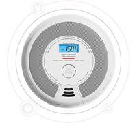 X-Sense Detector de Humo y Monóxido de Carbono de Interconexión Inalámbrica Combinada con Pantalla LCD y Batería de 10 años, SC07-W, Pack de 1