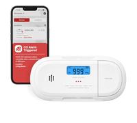 X-Sense Detector de Monóxido de Carbono Inteligente WiFi, Notificaciones Móviles en Tiempo Real con la Aplicación X-Sense Home Security, Batería Reemplazable, Dise?o sin Soportes, XC04-WX
