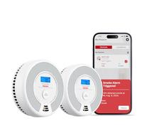 X-Sense Detector Inteligente de Humo y Monóxido de Carbono Wi-Fi con Batería Reemplazable, Compatible con la App X-Sense Home Security, SC07-WX, Pack de 2
