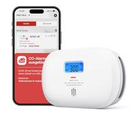 X-Sense Detector Inteligente de monóxido de Carbono XC0C-iR, Alarma de CO con Pantalla Digital LCD, Alarma portátil de monóxido de Carbono para Viajes, Paquete de 1 Unidad