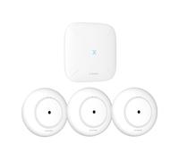 "X-SENSE SWS54 Detector inteligente de fugas de agua - Pack 3 SWS51 + 1 Base Station SBS50 - Wi-Fi network 2.4 GHz - 500m de co"