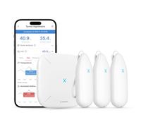 X-Sense Termómetro Higrómetro Wi-Fi, STH54, 3 Sensores + 1 Base | Control de temperatura y humedad, Estación base incluida, Exportación e historial de datos