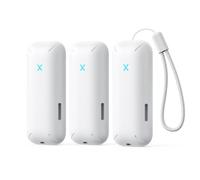 X-Sense Termómetro Higrómetro WiFi Interior, Monitor Inteligente de Temperatura y Humedad con Alertas App (Se Necesita una Estación Base SBS50), Exportación de Datos Gratuita, STH0B, 3 Unidades