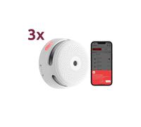 X-SENSE XS01-M-3PACK 3er-Pack Mini-Rauchmelder von X-Sense (autark) - Verbindung mit HUB SBS50 für App-Kommunikation - Ermi