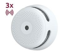 X-SENSE XS01-WX-3PACK Pack de 3 mini detector de humo autónomo X-Sense - Comunicación WiFi 2.4GHz - Conexión a través de APP - D