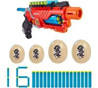 X-Shot - Pistola con munición y 4 huevos dino attack x-shot (46559)