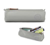 X SIM FITNESSX Estuche de tela Oxford con diseño redondo, pequeño estuche escolar para niñas, organizador de escritorio para escuela y oficina, verde, Diseño redondo