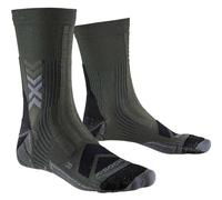 Calcetines X-Bionic Hike Expert Silver Crew verde caqui - 35-38
