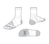 X-Socks Bike Expert Crew, Calcetines, Unisex adulto, Arctic White/Pearl Grey, 42-44