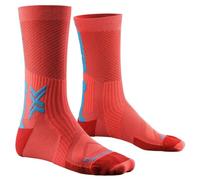 X-Socks Bike Perform Crew, Calcetines, Unisex adulto, Sunset/Twyce Blue, 35-38
