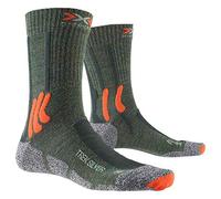 X-SOCKS CALCETIN TREK SILVER (MULTIPLO 3 UDS) OLIVE MELANGE/X-ORANGE/GREY ME TALLA 35/38