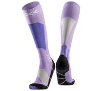 X-Socks - Calcetines de esquí - Ski Discover Merino Otc Muted Lavender/Light Sand de Lana - Talla 39-41 - Púrpura Púrpura 39-41