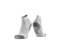 X-Socks Calcetines Run Discover - comodidad al correr, protección avanzada con tecnologías de transpirabilidad y sujeción, ideales para la prevención de lesiones - Blanco Ártico/Gris Perla, 42-44