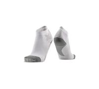 X-Socks Calcetines tobilleros Run Discover para mujer - Máxima comodidad con tecnologías avanzadas, flujo de aire óptimo y protección mejorada para el running - Blanco Ártico/Gris Perla, 37-38