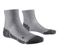 X-Socks Core Natural Ankle calcetines, Ideal para Correr, Ciclismo y Deportes de Invierno - Algodón Orgánico y Lyocell, Protección del Tendón de Aquiles y Articulaciones - Negro/carbón, 35-38