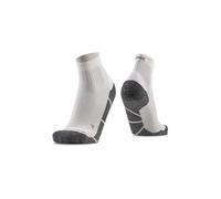 X-Socks Core Natural Ankle calcetines, Ideal para Correr, Ciclismo y Deportes de Invierno - Protección del Tendón de Aquiles y Articulaciones, Transpirable - Blanco Ártico/Gris Perla, 39-41