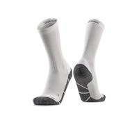 X-Socks Core Natural Crew calcetines - Mayor Rendimiento y Protección para Correr, Ciclismo y Deportes de Invierno con Mezcla de Algodón Orgánico Transpirable - Blanco Ártico/Gris Perla, 35-38