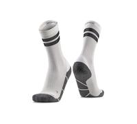 X-Socks Core Natural Graphics Crew calcetines - Algodón y Lyocell para correr, ciclismo y deportes de invierno - de transpirabilidad y protección contra lesiones - Blanco Ártico/Gris Perla, 39-41