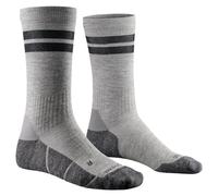 X-Socks Core Natural Graphics Crew calcetines - Algodón y Lyocell para correr, ciclismo y deportes de invierno - de transpirabilidad y protección contra lesiones - Blanco Ártico/Gris Perla, 39-41