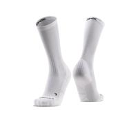 X-Socks Core Sport Crew Socks - Comodidad, protección y durabilidad óptimas para correr, ciclismo y deportes de invierno, para un mayor rendimiento atlético - Blanco ártico/Negro ópalo, 45-47
