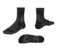 X-Socks Hike Expert Silver Crew, Calcetines, Unisex adulto, Black/Charcoal, 35-38
