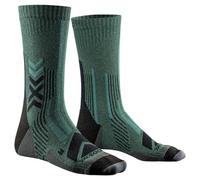 Calcetines X-Bionic Hike Perform Merino Crew verde oscuro - 39-41