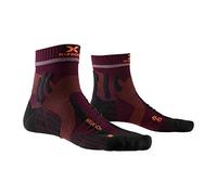 X-SOCKS Marathon Socks Socks, Unisex Adulto, Dark Ruby/Sunset Orange, 35-38