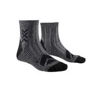 X-Socks - Ropa de senderismo - Hike Perform Merino Ankle Black Charcoal de Lana - Talla 35-38 - Negro Negro 35-38