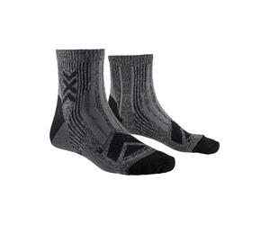 X-Socks - Ropa de senderismo - Hike Perform Merino Ankle Black Charcoal de Lana - Talla 39-41 - Negro Negro 39-41