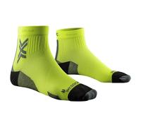 X-Socks Run Discover Ankle, Calcetines, Unisex adulto, Fluo Yellow/Opal Black, 39-41