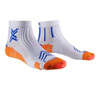 Calcetines de running X-SOCKS RUN EXPERT ANKLE (BLANCO/NARANJA/ AZUL TWYCE)