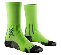 X-Socks Run Perform Crew, Calcetines, Unisex adulto, Fluo Green/Opal Black, 39-41