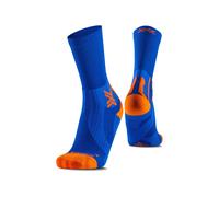 X-Socks - Ropa para trail running - Run Perform Warm Crew Twyce Blue/Orange - Talla 39-41 - Azul Azul 39-41